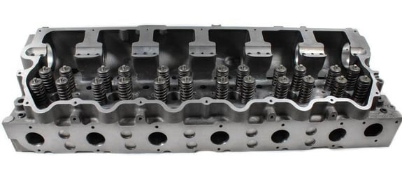 CATERPILLAR C15 C15 ACERT 3406E STAGE 3 LOADED CYLINDER HEAD W INCONEL INTAKE EXHAUST VALVES NEW
