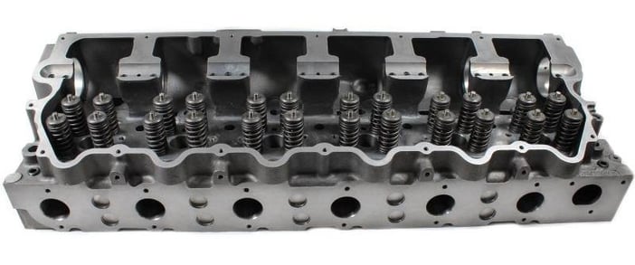 CATERPILLAR STAGE 2 C15 C15 ACERT 3406E LOADED CYLINDER HEAD WITH INCONEL EXHAUST VALVES NEW-1